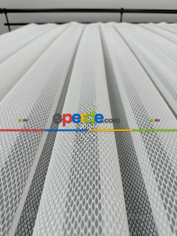 Mutfak Brillant Tül Perde, Premium Seri, Kurşunlu Tül