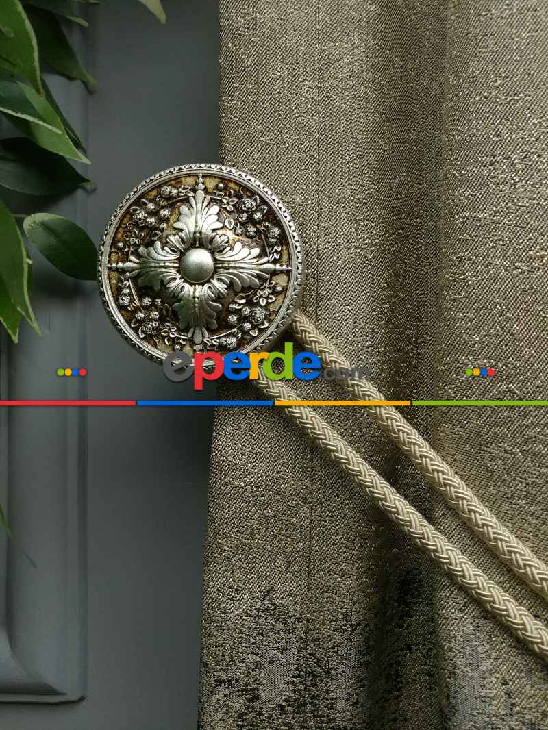 Bej Jakar Fon Perde (180)- Krem Koyu