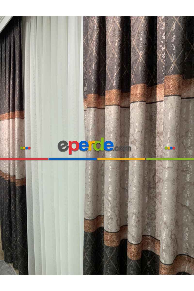 Brillant Fon Perde Yeni Moda Tasarım Renk Kanat Yan Perdeler Salon Misafir Odası Perde