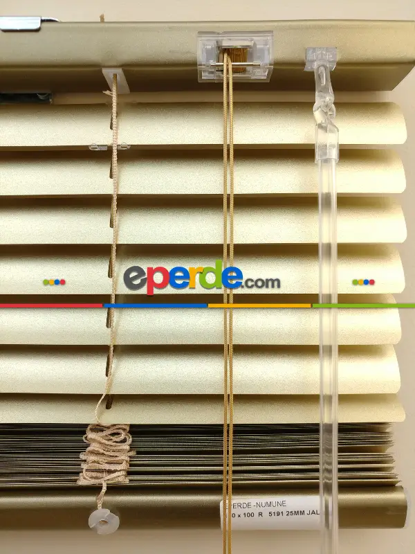 Gold Altın - Alüminyum Jaluzi Perde - 25mm Kalınlığında- Altın