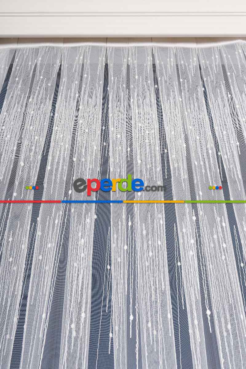 Salon Tül Modelleri - Elit Brode İşlemeli Tül Perde Özel Seri 101