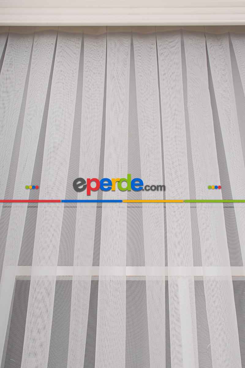 Mutfak Tül Perde - Ekru