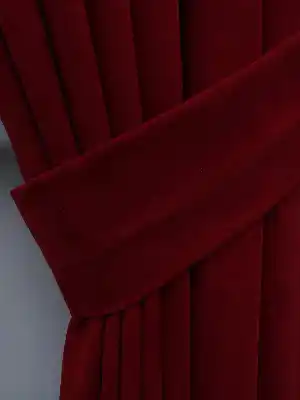Kırmızı Düz Fon Perde (280 Eninde)- Kırmızı