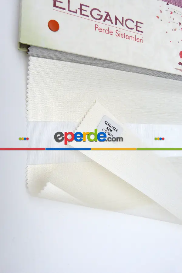 New Düz Zebra Perde- Krem Açık