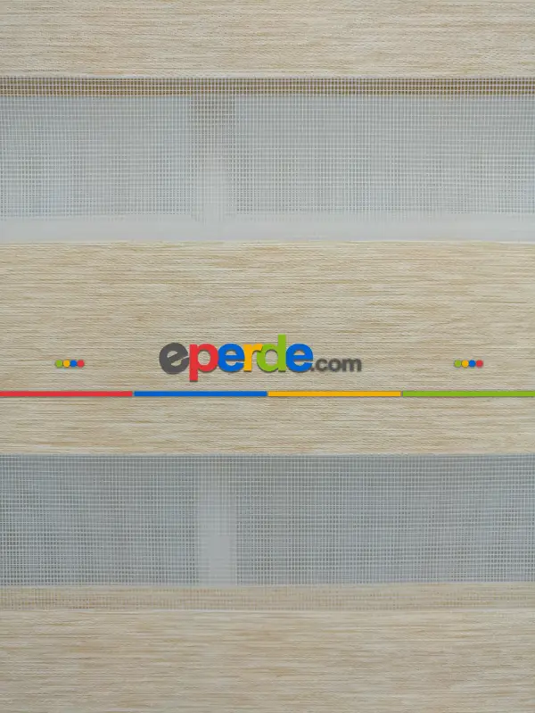 Sütlü Kahve Düz Bambu Zebra Perde (kalın Zeminli)- Sütlü Kahve