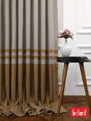 Brillant Süet Pano Fon Perde 180cm Yeni Sezon- Açık Camel