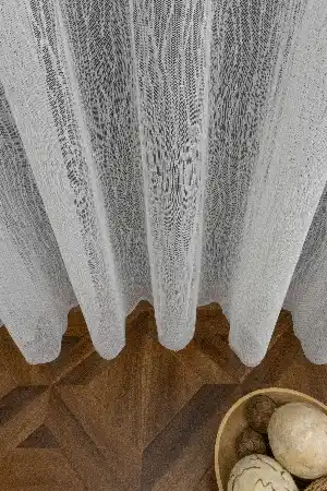 Taç Dalgalı Tül Yeni Tasarım Moda Tül Perde