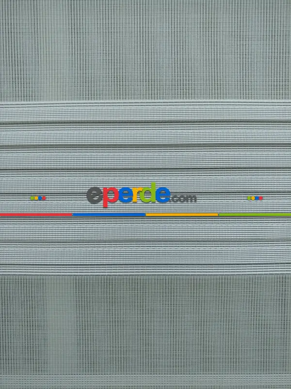 Gri Mutfak Perdesi Mekanizmalı Zebra Perde Plise- Gri Koyu