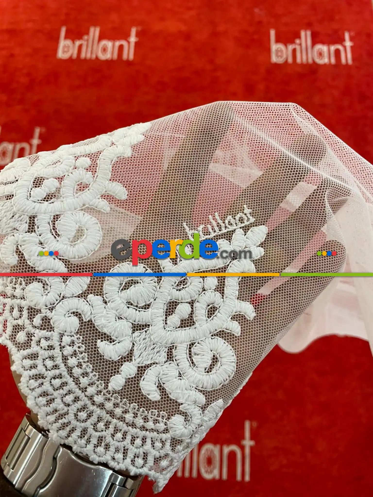 Brillant Orjinal Grek Zarif Tül Perde Ekru Renk - Kırık Beyaz