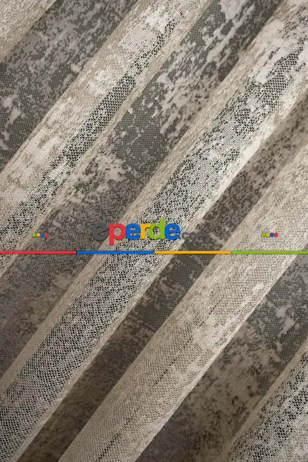 Bulut Tül Exculusive Micro Örgü Tül Perde Vizon - Bej - Açık Kahave