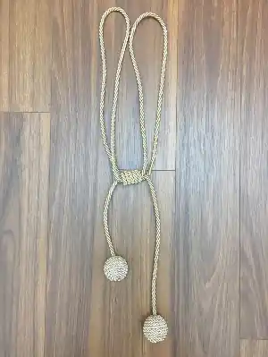 Perde Fon Bağı - Braçol - Krem Rengi - - Krem