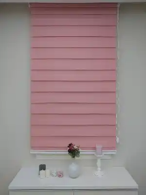 Zebra Perde Pembe Perde - Pembe