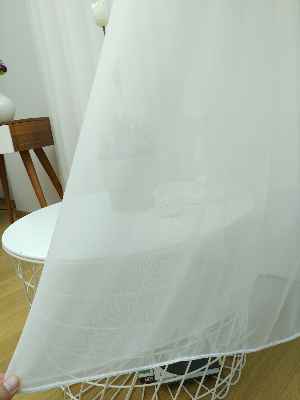 Mutfak Perdesi Düz Pileli- Ekru