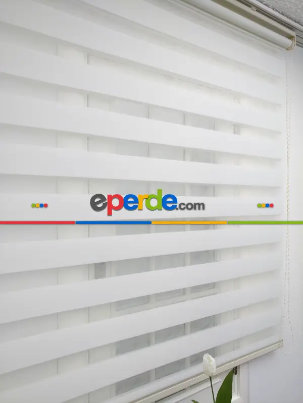 Zebra Perde - Düz Zebra Perde- Ekru