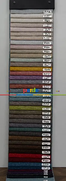 Yatak Odası - 2025 Kreasyonu Keten Dokulu Poltester Fonluk Kumaş - İtinalı Dikiş Garantisi