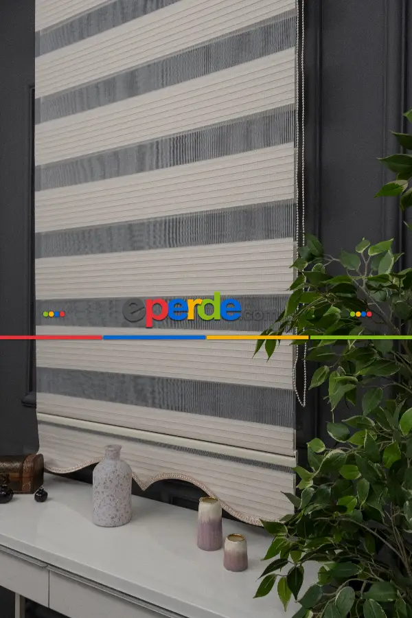 Zebra Perde - Geniş Pileli Zebra Perde