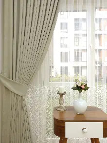 Açık Bej Düz Fon Perde ( Dökümlü Fon)- Bej