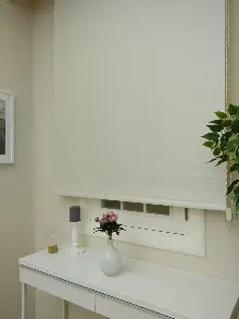 Stor Perde Pastel Simli Serisi (pvc Kaplama) Kalın Dokulu- Krem İnci