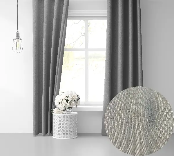 Açık Gri Ada Fon Perde 51 Renk Seçeneği 150x260 Perle Home Daily Series