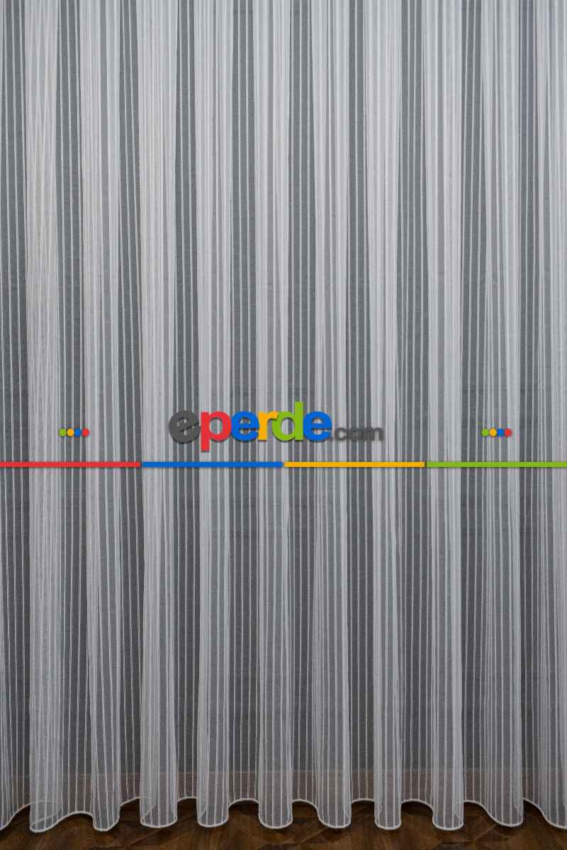 Mutfak - Çizgili Sim Çizgili Gümüş Metal Sim Çizgili Tül