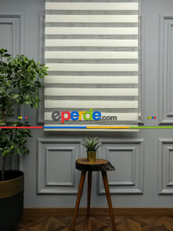 Salon Zebra Perde - 2021 Sezonu - Zebra Perde - Bambu Zebra Perde- Bej