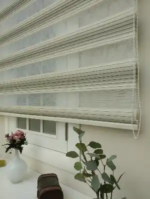 Oturma Odası - Zebra Perde - Degrade Pileli Zebra ( Renk Geçişli Pileli )- Bej-açık Vizon