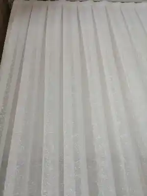 Serpme Spor Desenli Fransız Danteli Örme Tül - 2 Renk Seçeneği ( Ekru/ Krem)