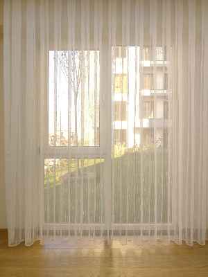 #üreticifirma Damla Çizgili Tül Perde 1.kalite- Ekru - Kurşunlu Tül