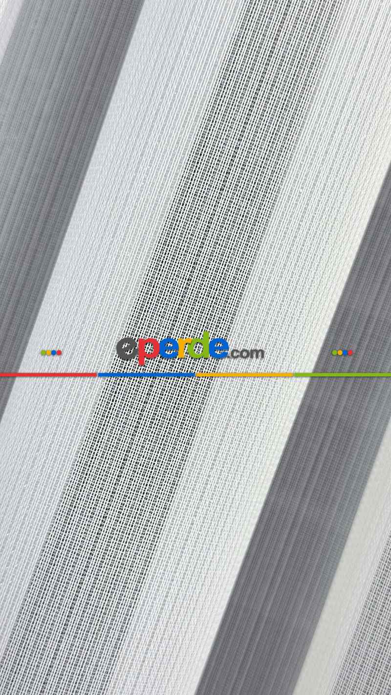 Brillant Ekru Hafif Simli Tül Perde