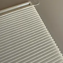 Brillannt Plise Perde - Cam Balkon Perdesi - Pimapen Perdesi - Krem Rengi (20 Renk) Kolay Montaj Yaylı Sistem, Vidalı Sistem Veya Yapıştırma