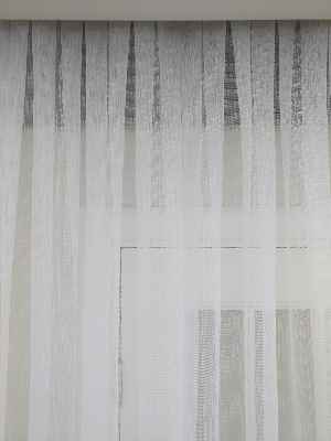 Etek Ucu Damask Dantel Tül Perde & Kruvaze Perde- Ekru