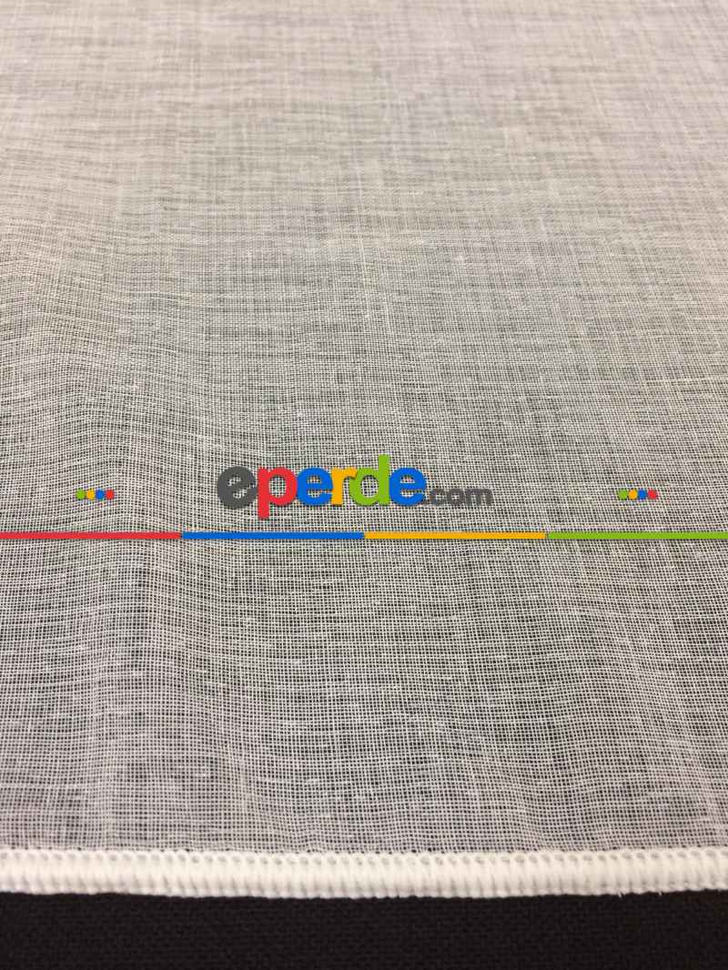 Taç Natural Keten Tül - Düz Dikiş Pilesiz 200cm X 270cm 