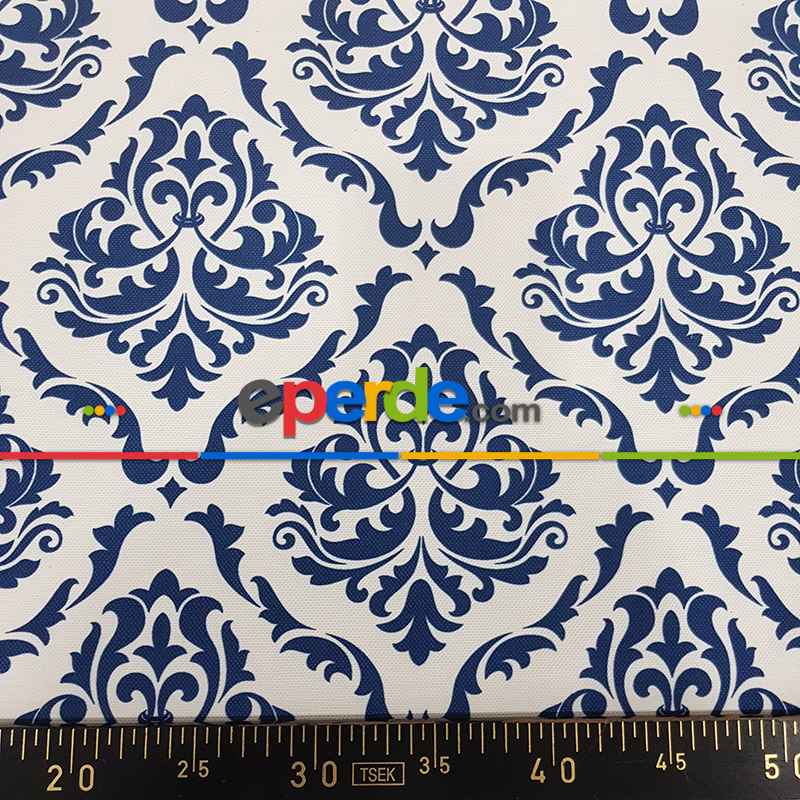 Etnik Desenli Fon Perde K415-1 Kumaşı Kalındır Duck Bezi Değildir- Sarı