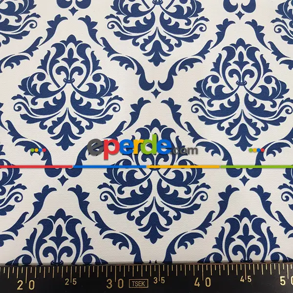 Yatak Odası - Etnik Desenli Fon Perde K415-1 Kumaşı Kalındır Duck Bezi Değildir- Sarı