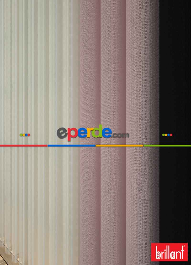 Brillant Akıllı Tül Siyah-lila Perde Tül Dikey Zebra Perde Düz 1. Kalite