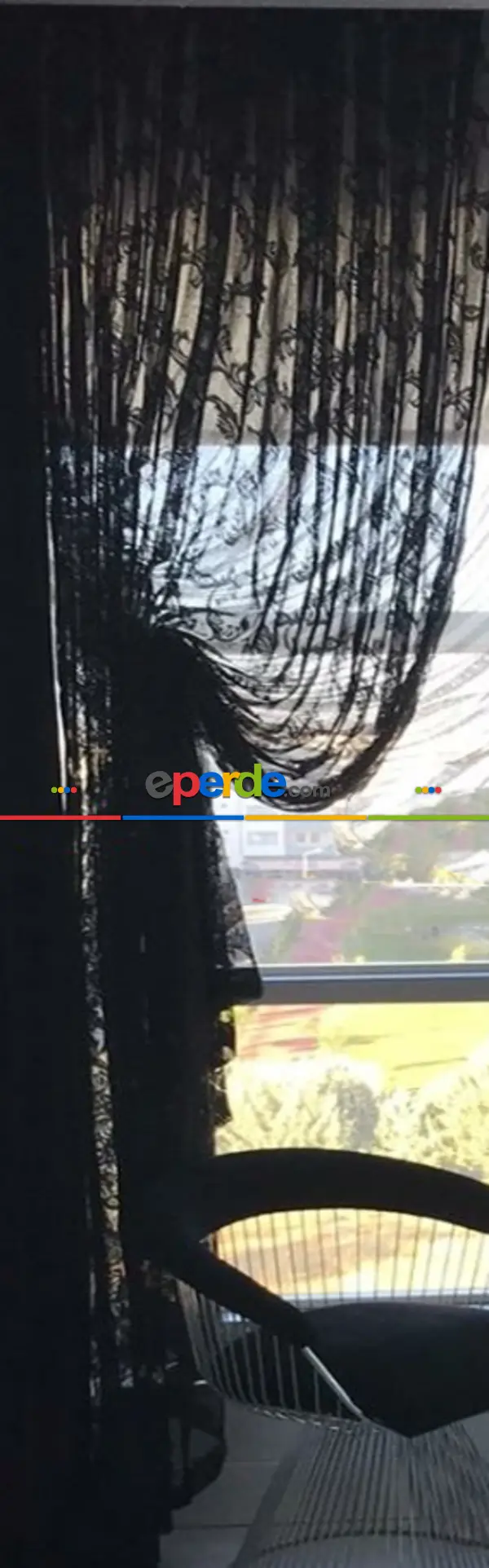 Siyah Renk Şal Desen Tasarım Yanki Kruvaze Tiystro Model