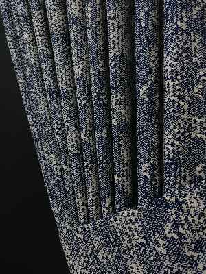 En Yeni Mutfak Fon Perde Modelleri 2021 ( Leke Tutmaz )- Lacivert-bej