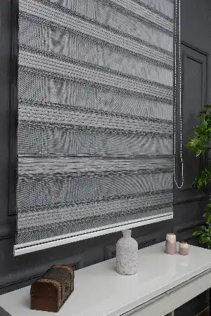 Zebra Perde - Yarım Plise - Degrade Renk Geçişli Zebra Perde