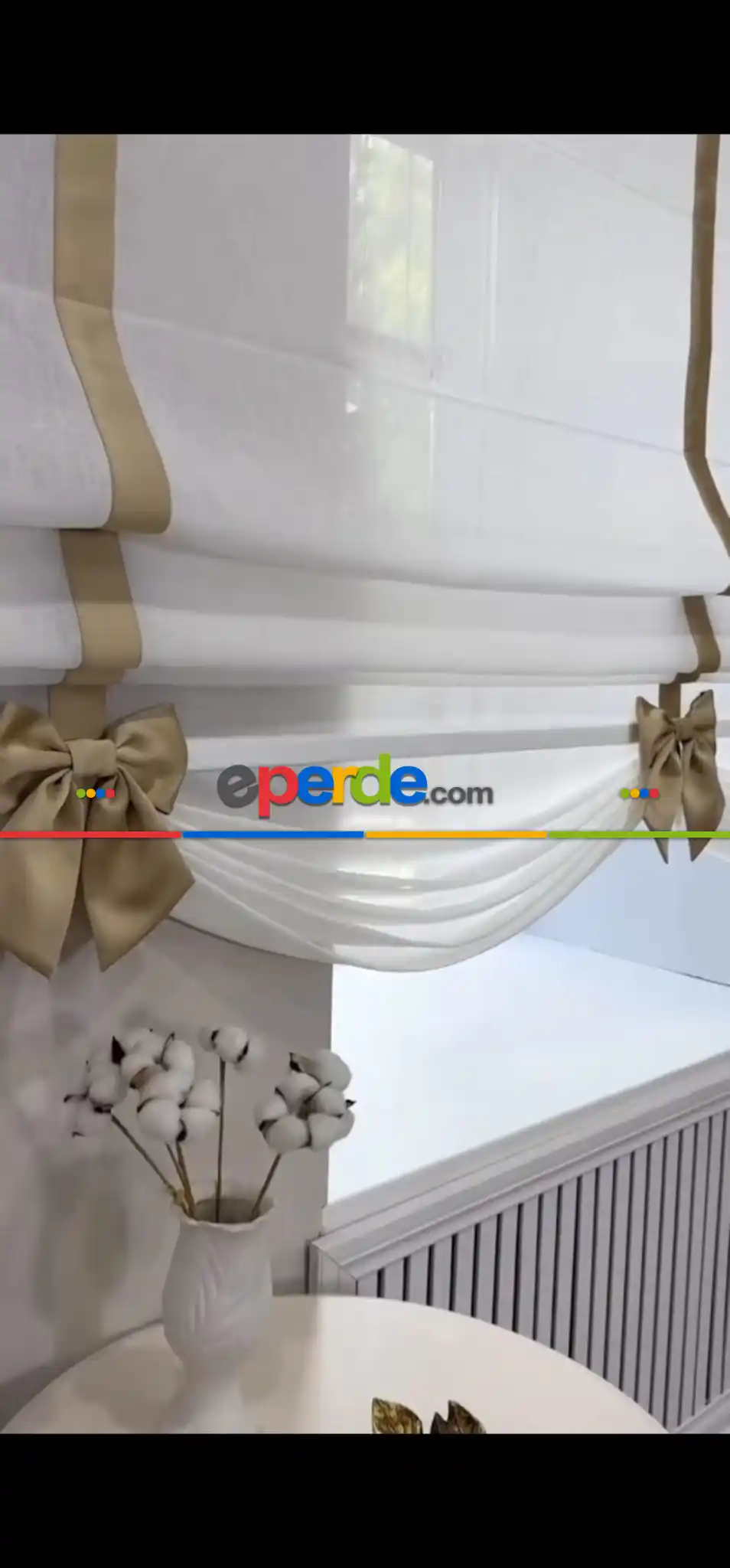 Salon - Katlamalı Keten Tül Perde – Biyeli Ve Fiyonk Detaylı Özel Tasarım