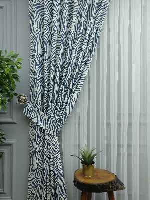 Salon Fon Perde - Zebra Çizgili Fon Perde ( Leke Tutmaz )-  Çok Renkli 2