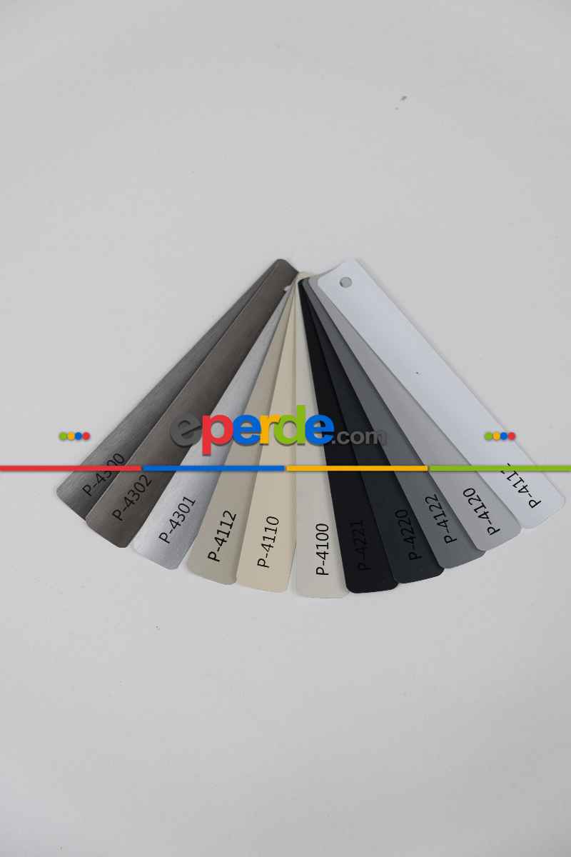 Oda Perde 25 Mm Metal Jaluzi Perde, Alev Almaz, Antrasit, Siyah Ve Ahşap Tonlarında