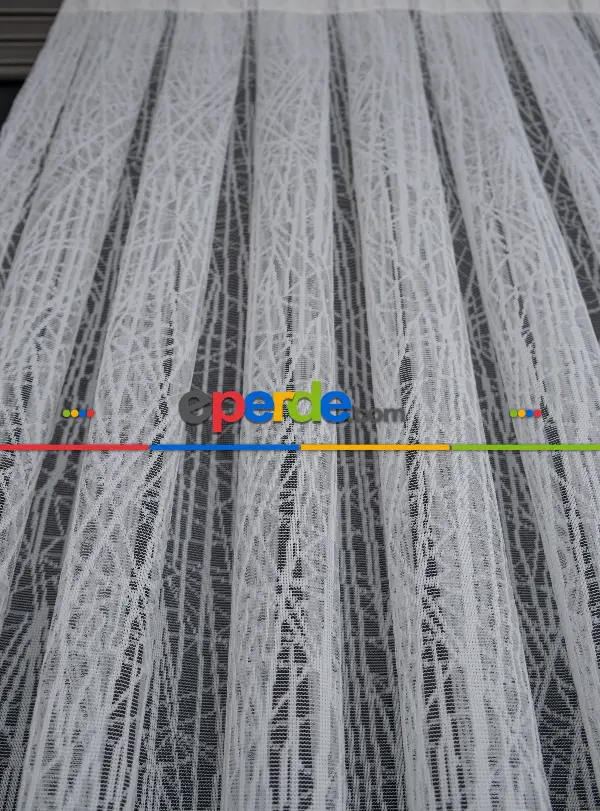 2023 Trend Örme Tül Perde Çok Dökümlü - Ütü İstemez - İtinalı Dikiş