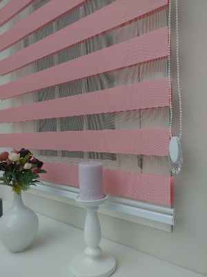 Zebra Perde Pembe Perde - Pembe