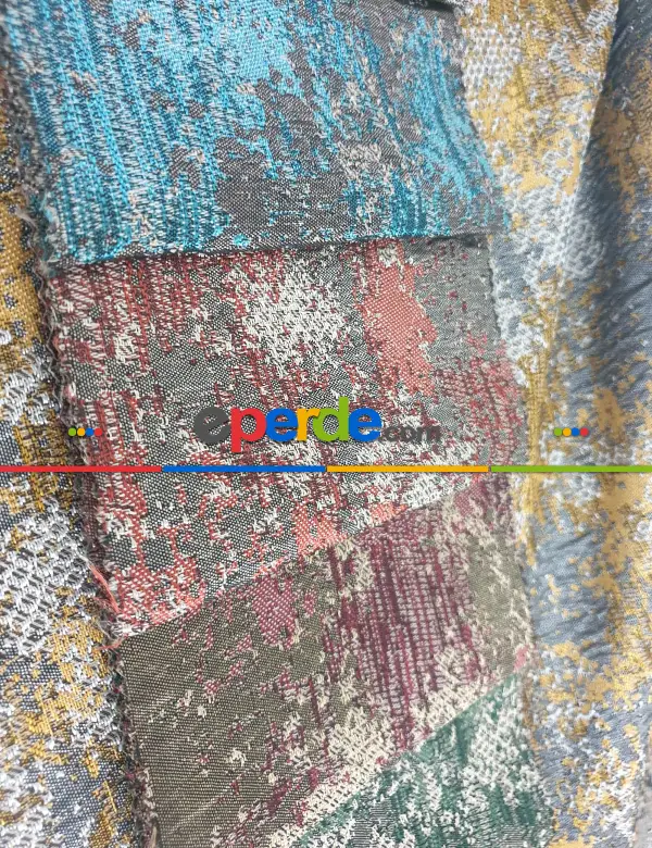 Yatak Odası - Geniş Enli Jakarlı Dokuma Salon Yatak Odası Lüks Perdeler 9 Renkli -yeşil Gri Hardal