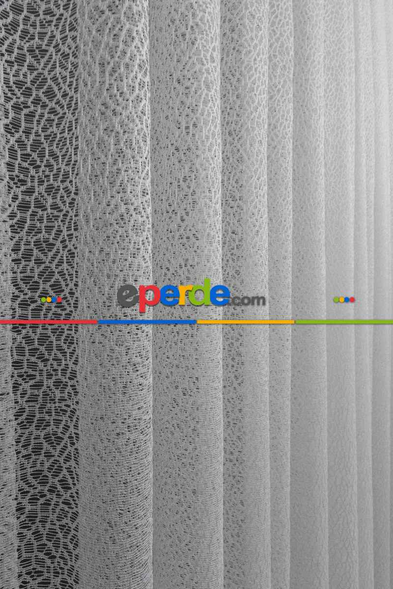 Mutfak Tül Perde - Spor Desenli Fransız Danteli Örme Tül Perde