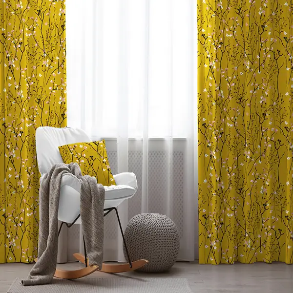 Etnik Fon Perde Evim1526 Kumaşı Kalındır Duck Bezi Değildir- Mavi-beyaz