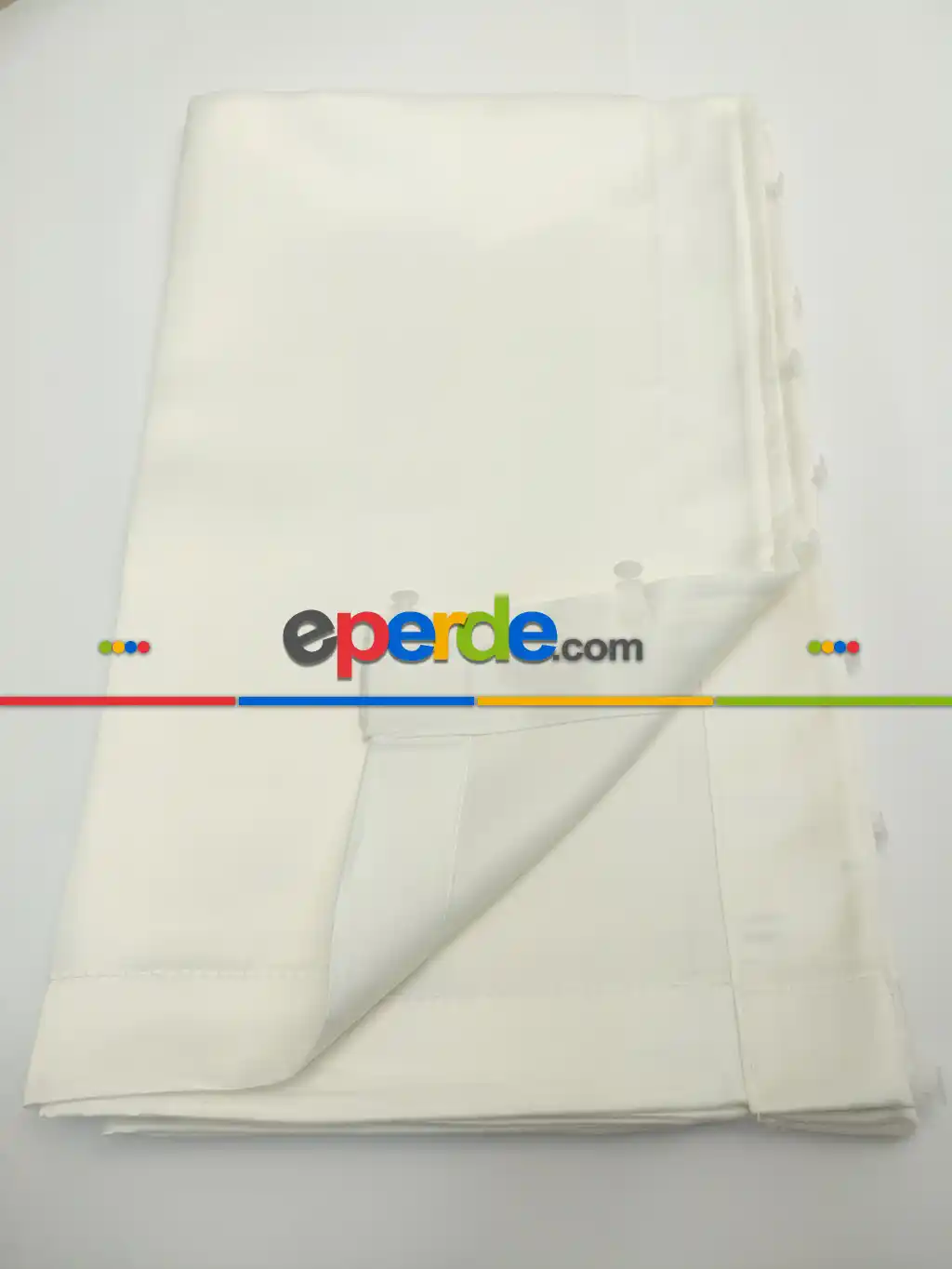 Güneşlik Saten - Ekru - Beyaz (280 Cm. Boy)- Ekru