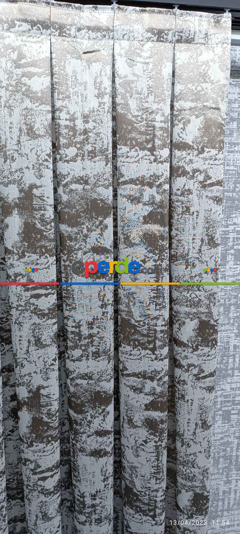 Salon Fon Perde - 2025 Elit Modern Damask Desenli Fosforlu İplik Dokuma Fon Perde -3