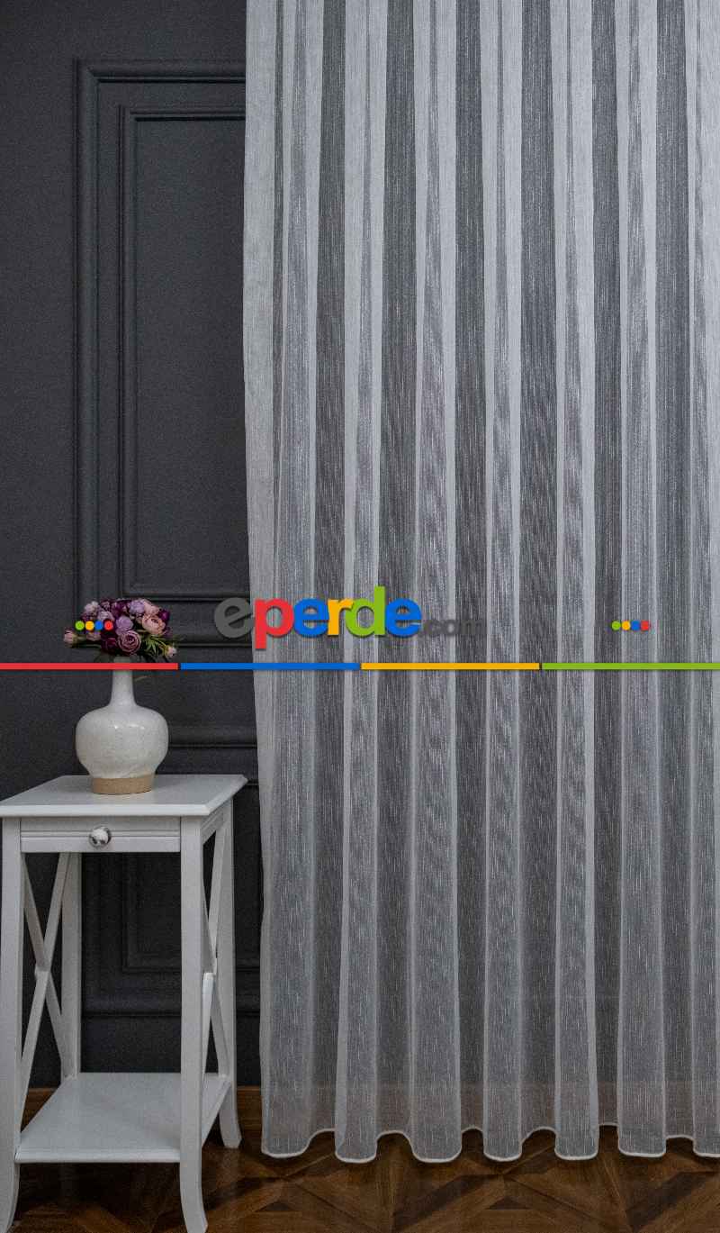 Brillant Keten Karlı Tül Yeni Sezon Donati Tül