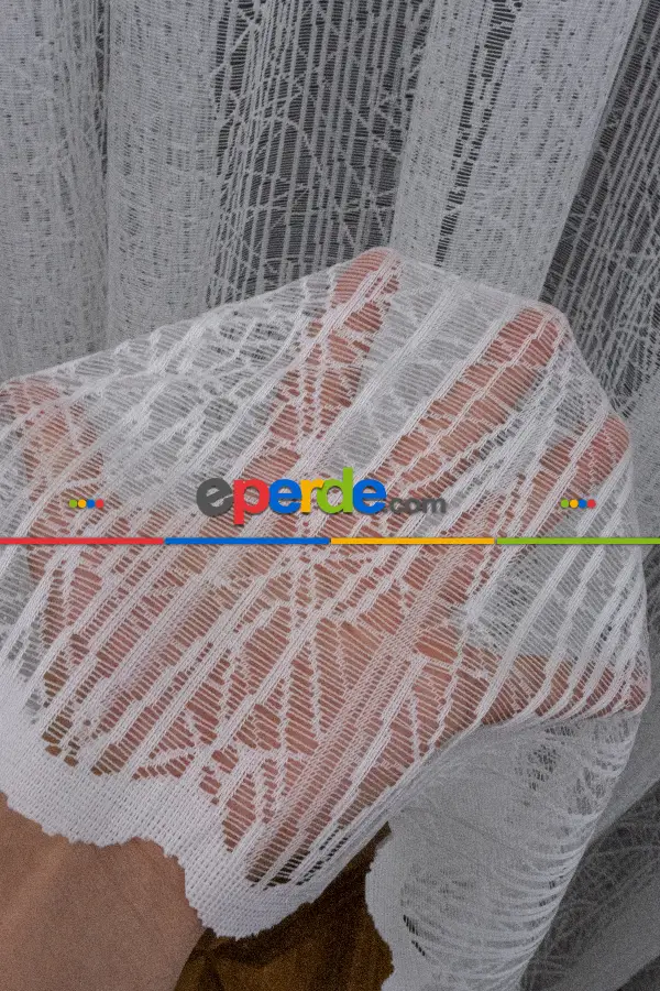 Oturma Odası - Cam Kırık Desen Tül Yeni Tasarım Tül Moda Tül